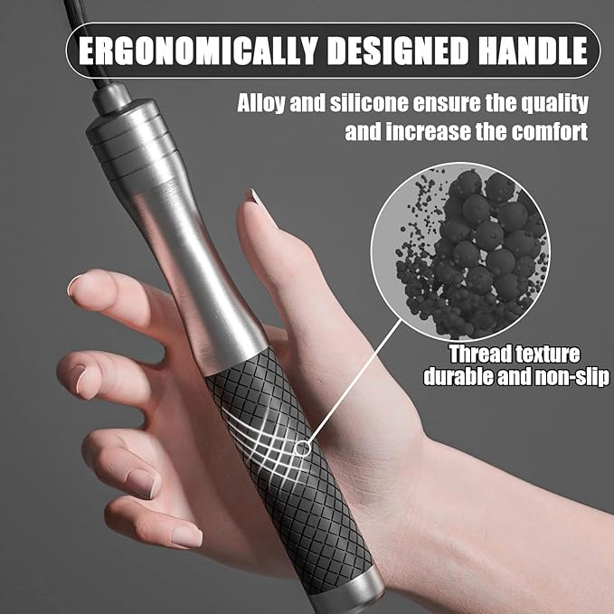 𝐒𝐩𝐞𝐞𝐝 𝐉𝐮𝐦𝐩 𝐑𝐨𝐩𝐞 𝐟𝐨𝐫 𝐅𝐢𝐭𝐧𝐞𝐬𝐬 - Skipping Rope for Women Men Exercise with