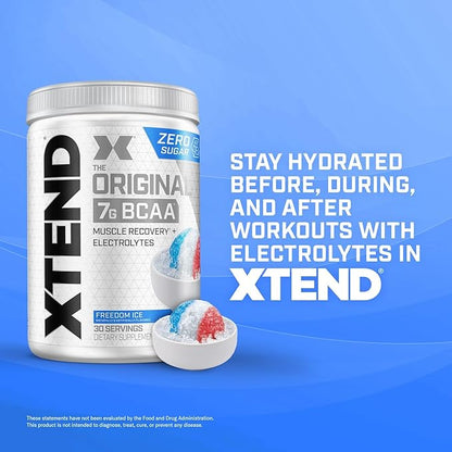 Xtend XTEND Original BCAA Powder 7g BCAA and 2.5g L-Glutamine, Sugar Free Post Workout Muscle