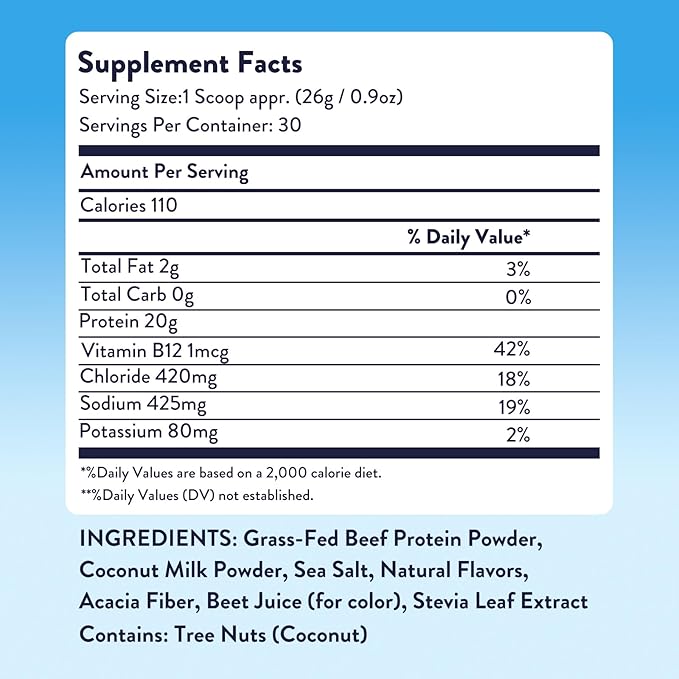 Equip Foods Prime Protein Powder | Clean, Grass Fed Beef Protein Powder | Carnivore Protein Isolate