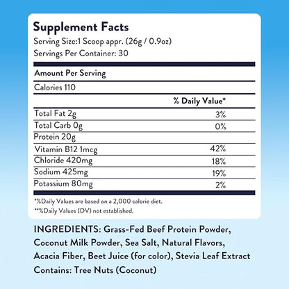 Equip Foods Prime Protein Powder | Clean, Grass Fed Beef Protein Powder | Carnivore Protein Isolate
