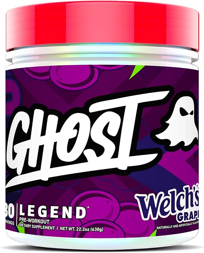 GHOST Legend Pre-Workout Powder, Welch's Grape - 30 Servings ??Pre-Workout for Men & Women with