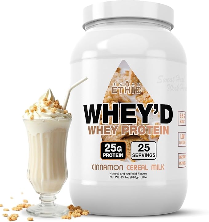 Whey'd Protein Powder, 25 G Whey Protein Blend with Concentrate, Isolate & Hydrolysate, Low Lactose
