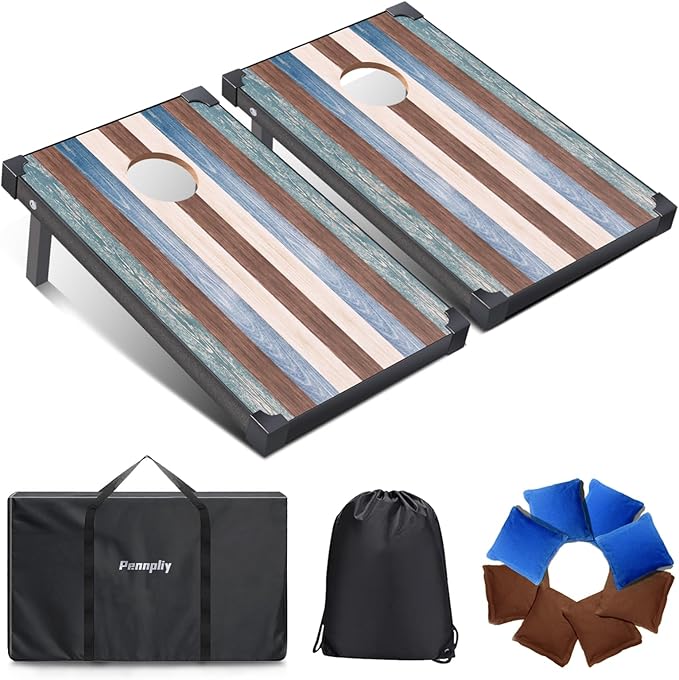 2’x3’ Cornhole Boards Set, Cornhole Outdoor Game Set - Corn Hole Toss Boards Set with 8 Cornhole