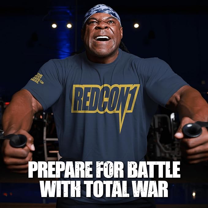 REDCON1 Total War Pre Workout, Blue Raspberry - Beta Alanine + Citrulline Malate Keto Friendly