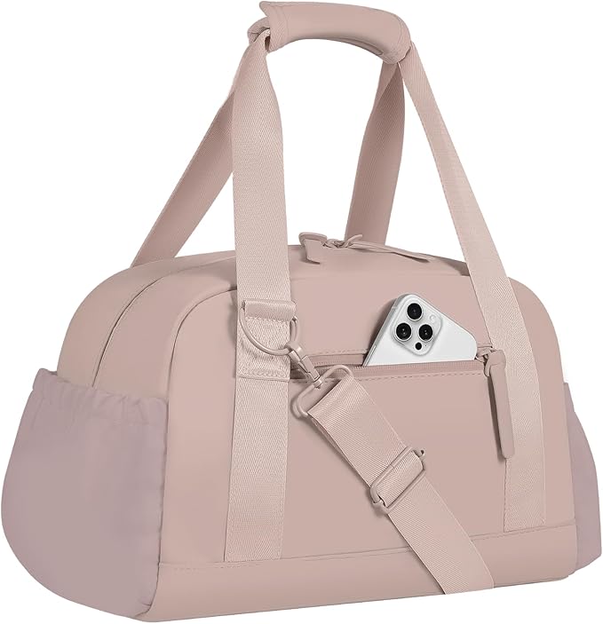 Small Gym Bag 14 inch for Women & Men Mini Gym Duffel Bag with Wet Compartment Waterproof Travel