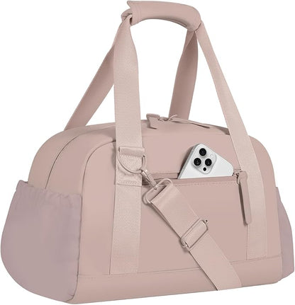Small Gym Bag 14 inch for Women & Men Mini Gym Duffel Bag with Wet Compartment Waterproof Travel