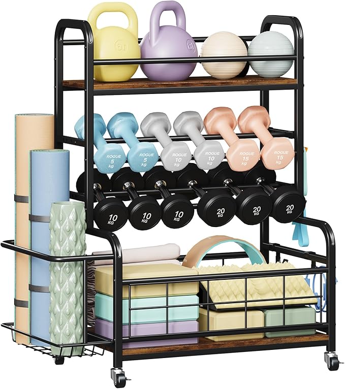 Homeiju 450LBS Dumbbell Rack,Weight Rack for Dumbbells,Weight Rack for Home Gym,Home Gym Storage