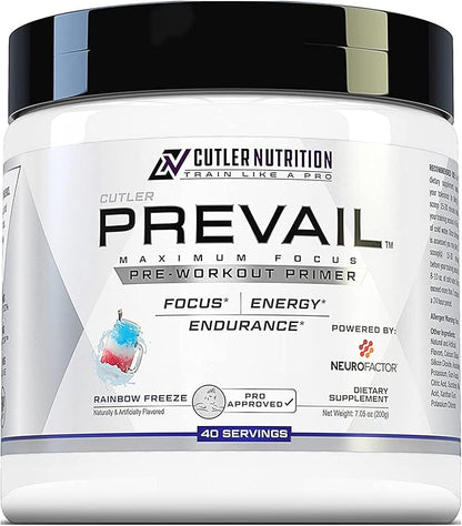 Prevail Pre Workout Powder with Nootropics: Pre Workout for Men and Women, Cutting Edge Energy and