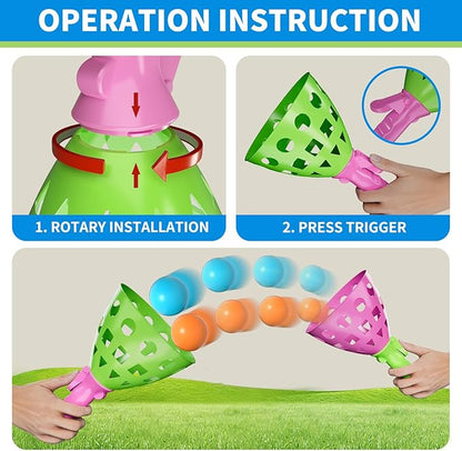 Bennol Outdoor Game Toys for Kids Boys with 20 Balls, Pop Pass Catch Ball Game Outside Toys Gifts