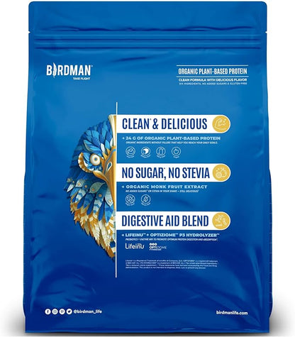 Falcon Vegan Protein Powder Organic, Stevia & Sugar Free, Plant Based Protein, Low Carb, Dairy