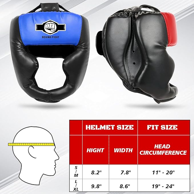 Sparring Head Guard with Gloves - Boxing Safety Headgear for MMA, Kickboxing, Muay Thai & Boxing