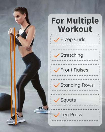 Resistance Bands Set - Pull Up Bands for Men Women, Exercise Bands Resistance with Door Anchor