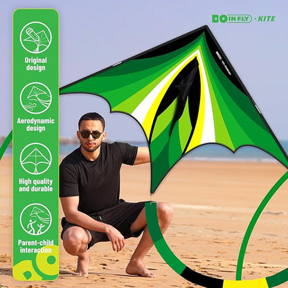 Triangular-Shaped Kite - Easy to Control, with an Eye-catching Design, it is Perfect for Outdoor