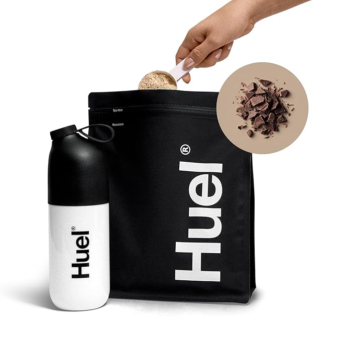 Huel Black Edition | Chocolate 40g Vegan Protein Powder | Nutritionally Complete Meal | 27 Vitamins