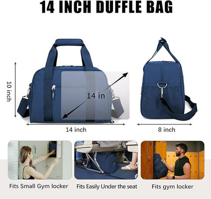 SeaRock 14 inch Small Gym Bag for Women & Men - Mini Duffle Bag for Travel, Sports, Workout