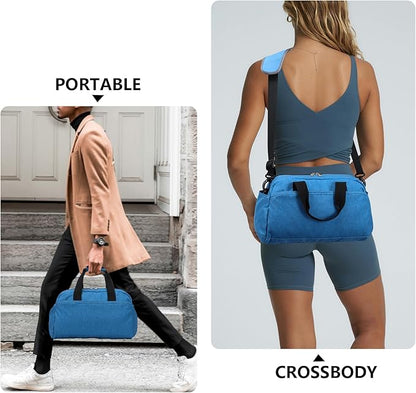 14 inch Small Gym Bag for Women & Men, Mini Duffel Bag for Travel Sports Lightweight Carry On