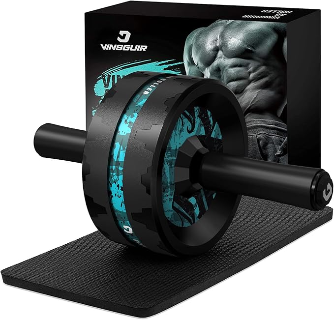 VINSGUIR Ab Roller Wheel, Abs & Core Workout Equipment for Home Gym with Knee Pad Accessories