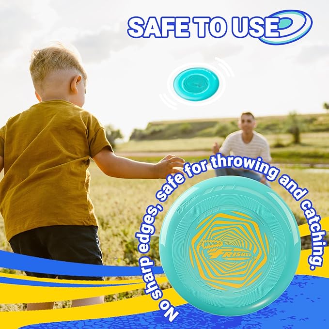 Wham-O Frisbee Go Flying Disc, 9 Inch Lightweight Sports Disc for Beginners Outdoor Beach Backyard