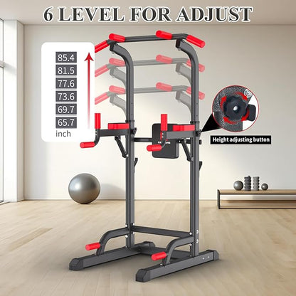 K KiNGKANG Power Tower Dip Station, Multi-Function Assistive Trainer Pull Up for Home Gym Muscle