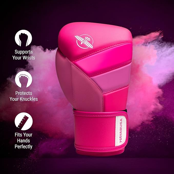 Hayabusa T3 Boxing Gloves for Men and Women Wrist and Knuckle Protection, Dual-X Hook and Loop