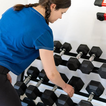 Synergee Dumbbell Rack for Home Gym – 3 Tier Adjustable Weight Rack for Dumbbells – Space-Saving