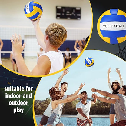 Jerify 4 Pcs Sport Balls Set Official Size Athletic Balls Include Soccer, Football, Basketball