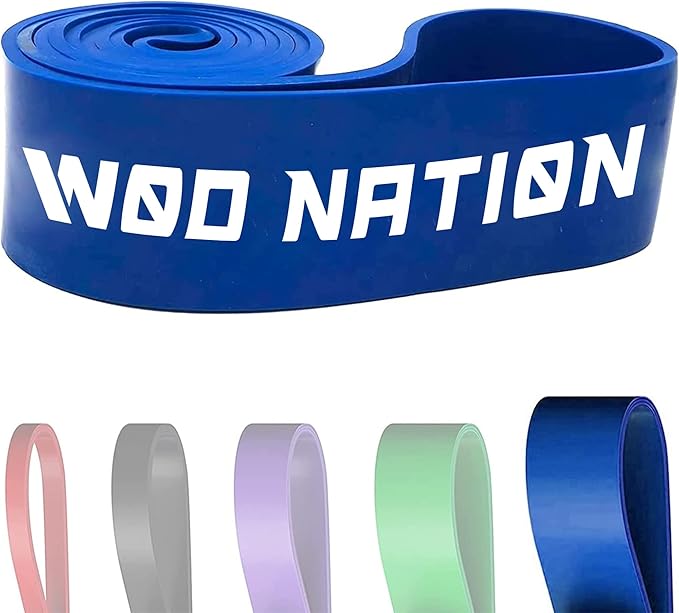WOD Nation Pull Up Assistance Bands (10-175lbs Band) - Best for Pullup Assist, Chin Ups, Resistance