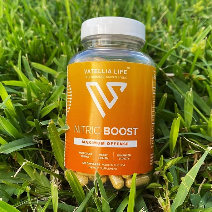 Nitric Boost - Nitric Oxide Supplement for Men | High Absorption Formula | 100% Natural Ingredients