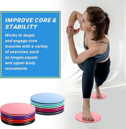 Jenaai Core Sliders Bulk Exercise Glider Discs Gifts for Group Training Classes Fitness Slider