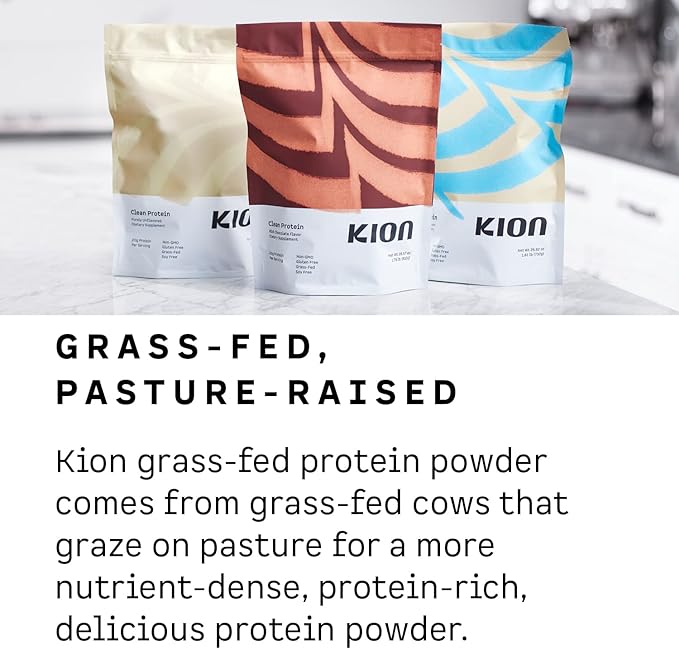 Kion Clean Protein | Grass-Fed & Pasture-Raised Whey Isolate Protein Powder | Smooth Vanilla | 30
