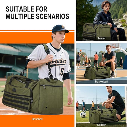 125L Extra Large Gym Duffle Bag for Men Women with Shoes Compartment Heavy Duty Tactical Sports