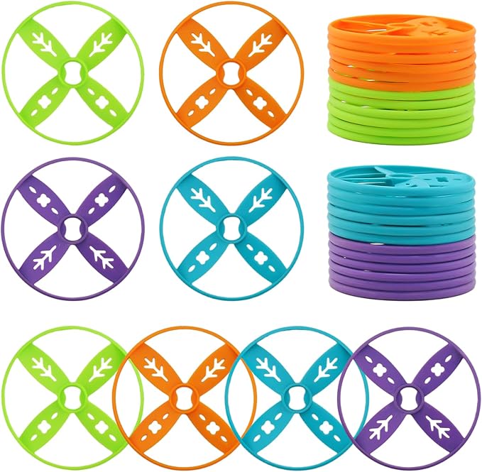 Outside Toys for Kids Ages 4-8, 24 Pack Flying Discs Supplement Set - Compatible with Most Handheld