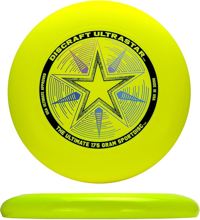 Discraft Ultrastar Neon 5-Pack | Premium Ultimate Discs - Neon Pink, Yellow, Cobalt Blue, Green