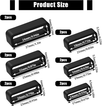 Watch Band Keepers,Silicone Watch Strap Holder Loops,Watch Strap Keeper for Smart Sport Watches