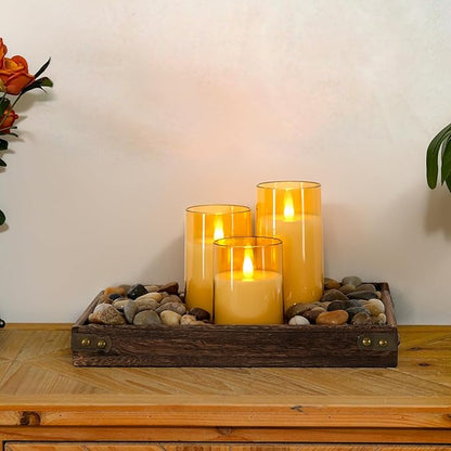 Homemory Realistic Flickering Flameless Candles, Battery Operated Candles with Remote Control and