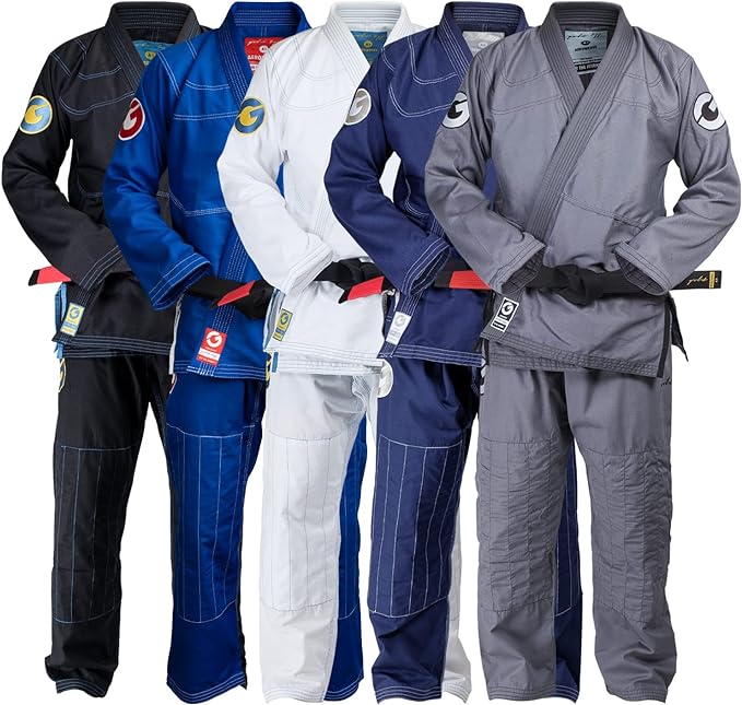 Gold BJJ Aeroweave Jiu Jitsu Gi - Ultra Lightweight BJJ Gi - Preshrunk Brazilian Jiu Jitsu Uniform