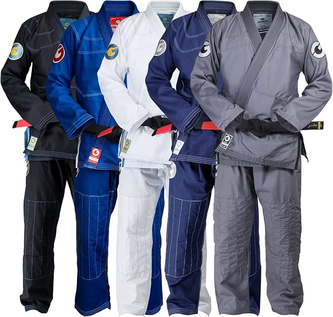 Gold BJJ Aeroweave Jiu Jitsu Gi - Ultra Lightweight BJJ Gi - Preshrunk Brazilian Jiu Jitsu Uniform