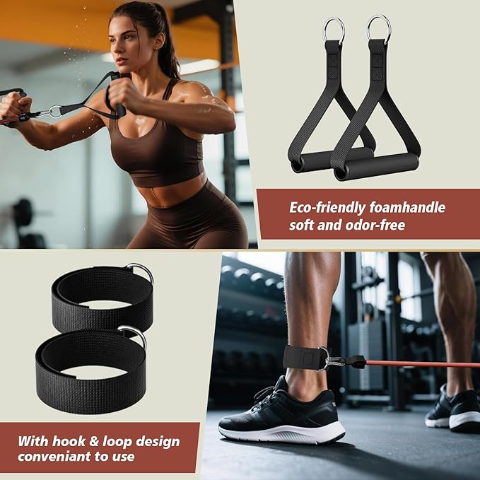 WHATAFIT Resistance Bands, Exercise Bands，Resistance Bands for Working Out, Work Out Bands with