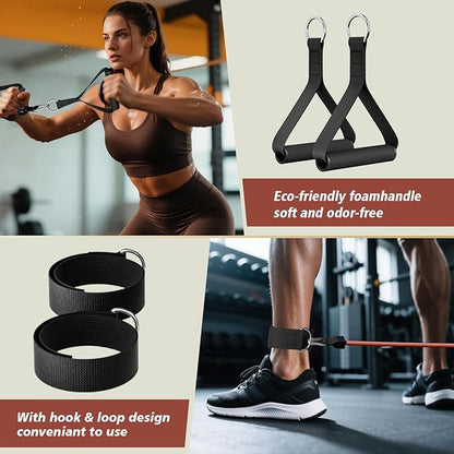 WHATAFIT Resistance Bands, Exercise Bands，Resistance Bands for Working Out, Work Out Bands with