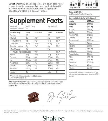 Shaklee - Performance® Advanced Physique® 100% Grass-Fed Whey Protein: Fast-Absorbing Formula - 20g
