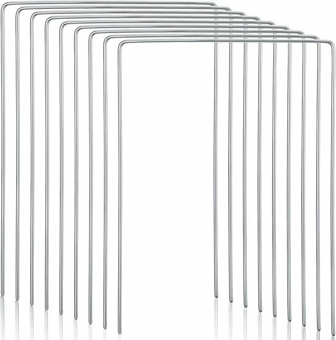 Deekin Set of 9 Croquet Wickets Replacement for Croquet Metal Hoops with Galvanized and Plastic