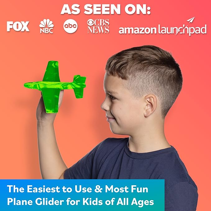 Foam Airplanes - Stocking Stuffers for Kids All Ages 4 5 6 7 8 9 10 Year Old - Best Toy Gift - Boy