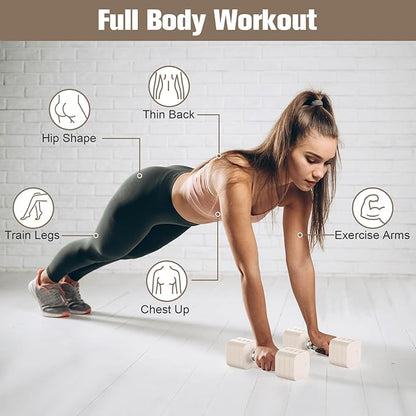 22LBS Adjustable Dumbbells Set, Adjustable Weight Dumbbells with 4 Levels 4.4lb, 6.6lb, 8.8lb