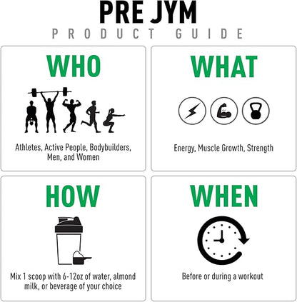 JYM Supplement Science Pre JYM Pink Lemonade Pre Workout Powder for Men & Women, BCAAs, Nootropics