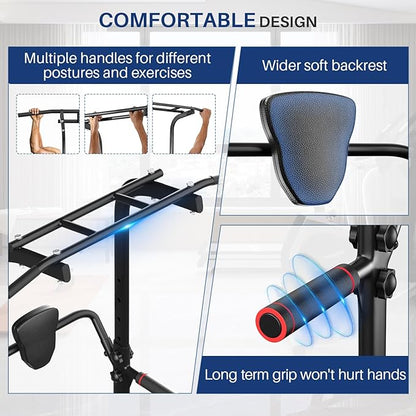 BangTong&Li Power Tower, Pull Up Bar Dip Station/Stand for Home Gym Strength Training Workout