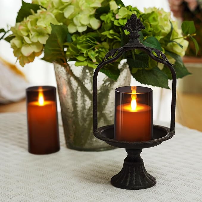 Homemory Realistic Flickering Flameless Candles Battery Operated, LED Fake Electric Candles with