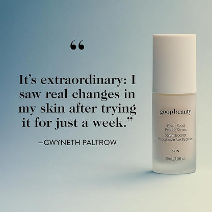 goop Beauty Peptide Serum |Reduces Fine Lines, Wrinkles, & Dark Spots | Peptides, Ceramides, &