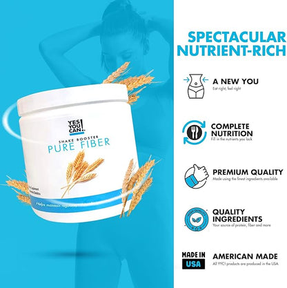 Yes You Can! Shake Booster Pure Fiber, Add to Complete Meal Replacement Shakes or Protein Shakes