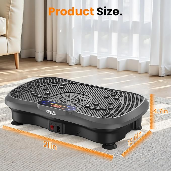 AXV Vibration Plate Fitness Platform Exercise Machine Vibrating Shaking Full Body Shaker Workout