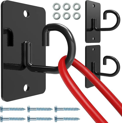 (3PCS) Wall Mount Workout Anchors,Resistance Band Wall Anchor,Space Saving Wall Mount Workout